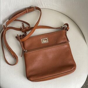 Dooney & Bourke Chestnut Pebbled Leather Crossbody Bag